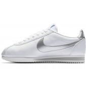 nike cortez femme argent